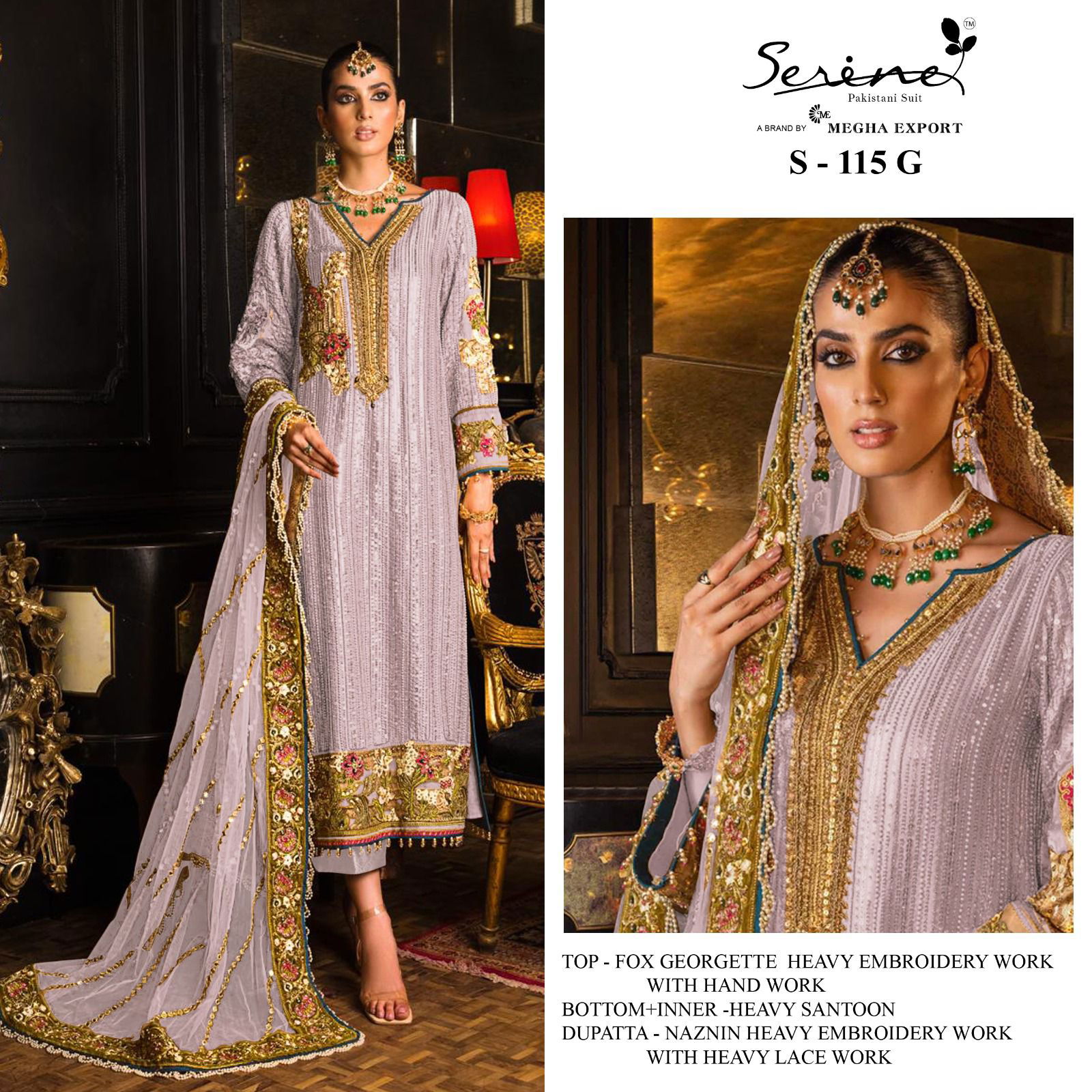 Serine S 115 D To G Colors Pakistani Suits Catalog